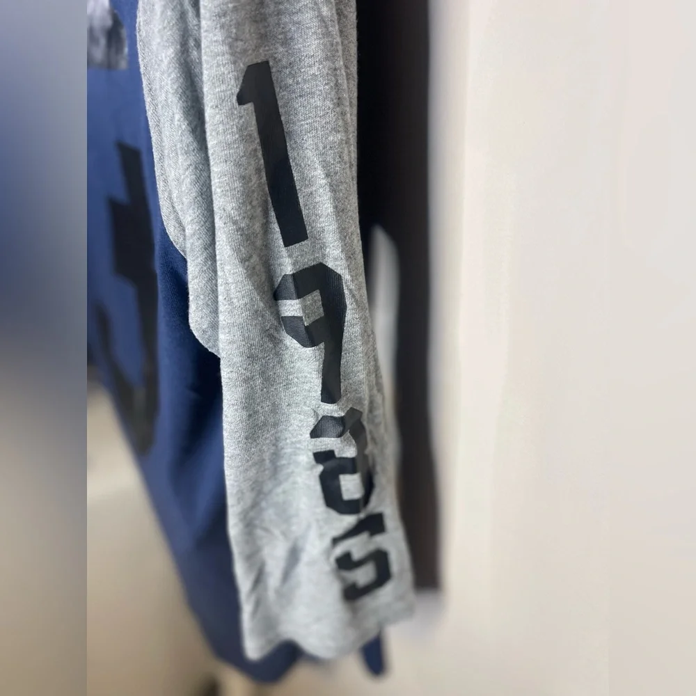 Air Jordan Brand 23 Double Sided Raglan 3/4 Sleeve Droptail T-Shirt Men size XLT - Picture 6 of 11